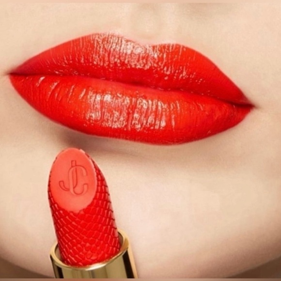 🆕 NIB JIMMY CHOO Seduction Collection #004 Coral Kiss Satin Lipstick - Picture 2 of 13